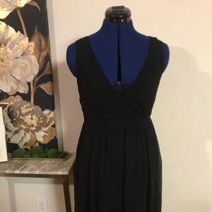 Banana Republic Black Silk Dress
